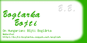 boglarka bojti business card